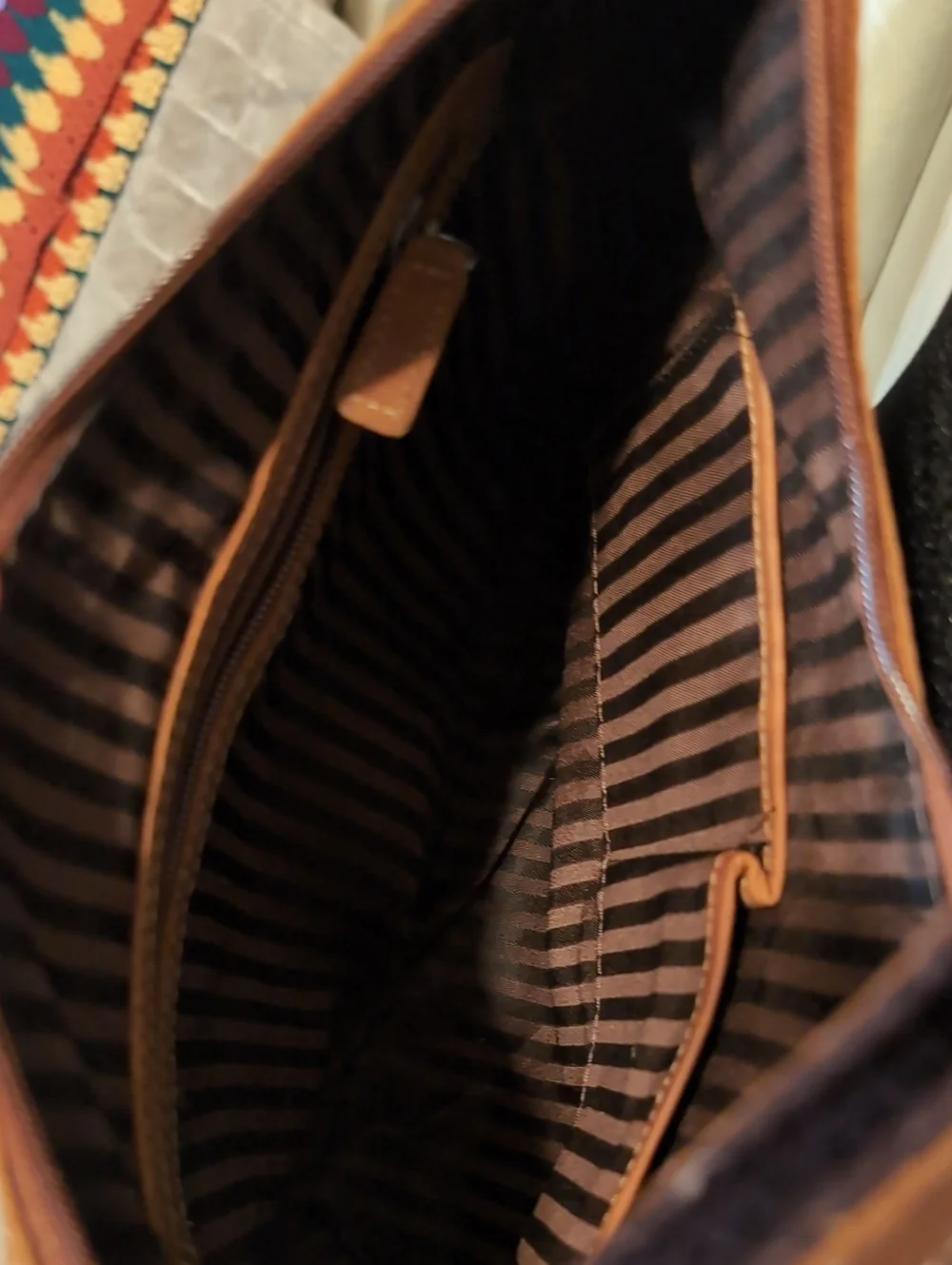 Jack Georges Buffalo Leather Crossbody Shoulder Bag in Brown